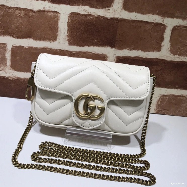 Hyper Peter Gucci bag-16.5*10*5cm GG belt Marmont 0714